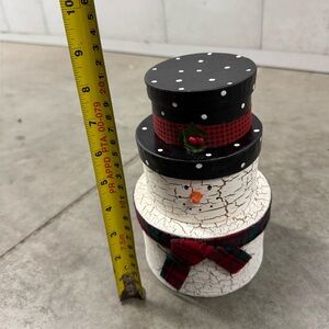 Festive Snowman Stacking Boxes